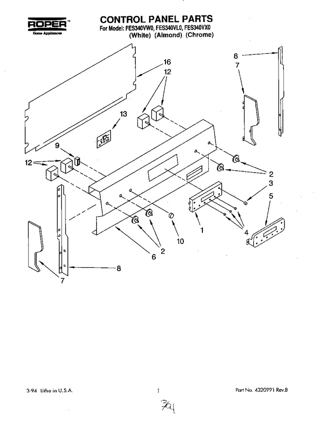 Diagram for FES340VL0