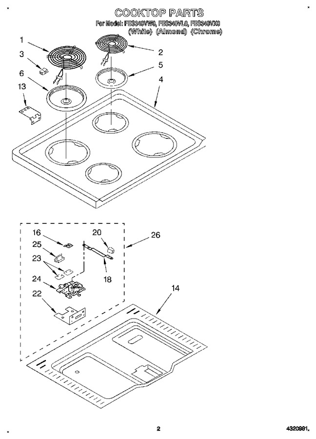 Diagram for FES340VW0