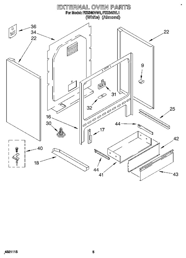Diagram for FES340VW1