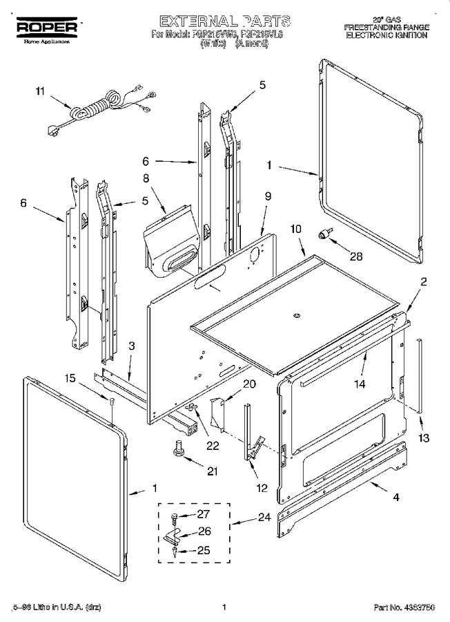 Diagram for FGP215VW6