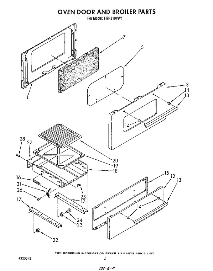 Diagram for FGP310VW1