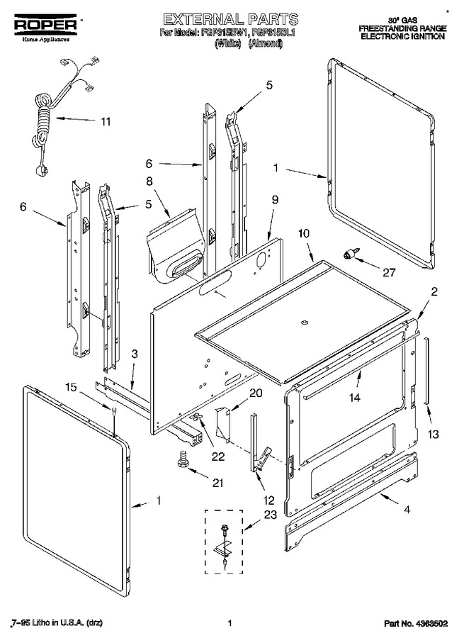 Diagram for FGP315BL1
