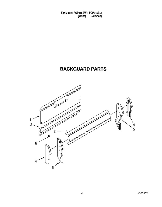 Diagram for FGP315BL1