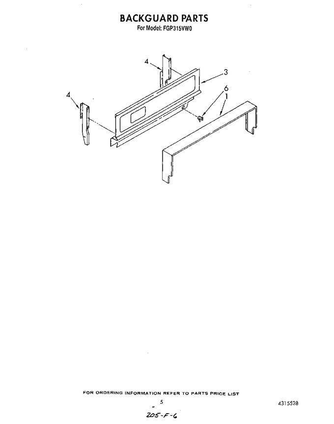 Diagram for FGP315VW0