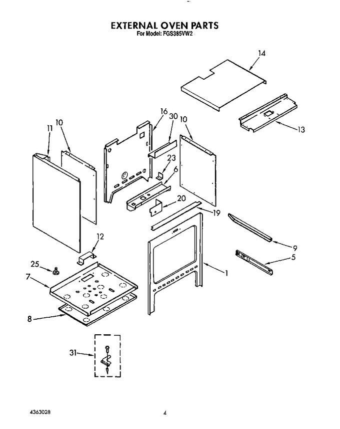 Diagram for FGS385VW2