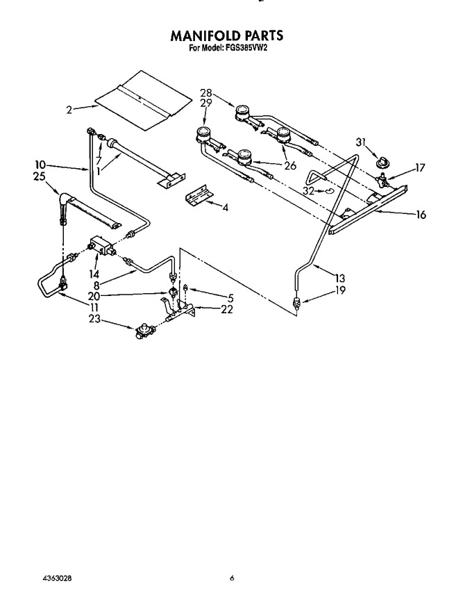 Diagram for FGS385VW2