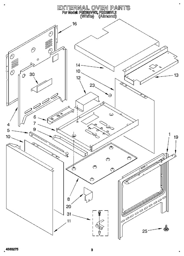 Diagram for FGS395VW2