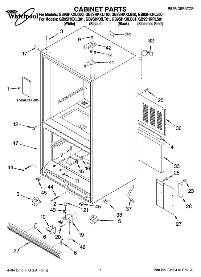 Diagram for GB9SHKXLQ00