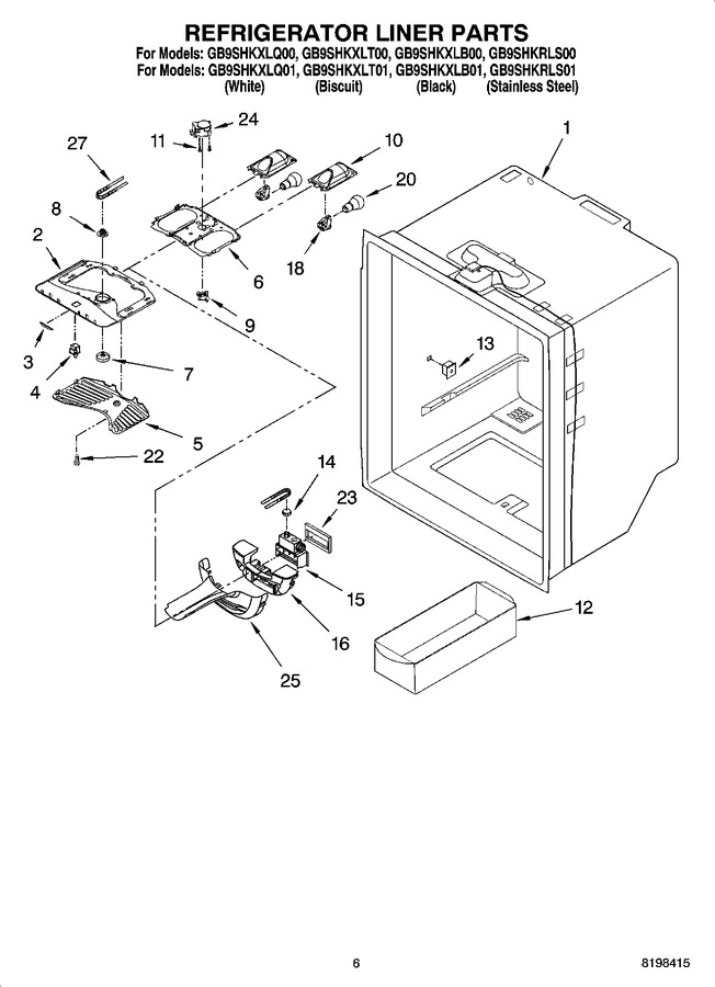 Diagram for GB9SHKXLQ00