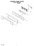 Diagram for 05 - Control Panel Parts
