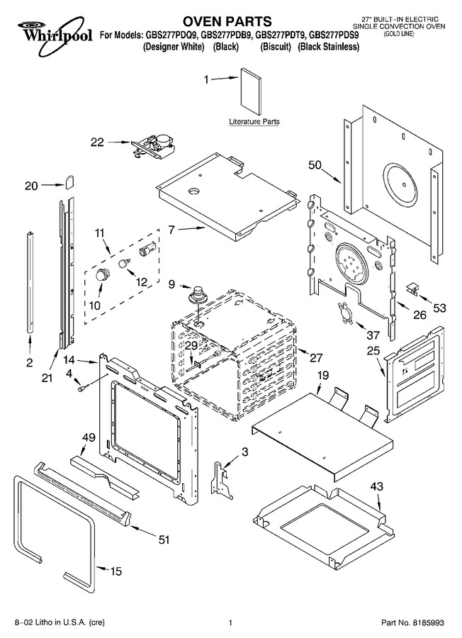 Diagram for GBS277PDS9