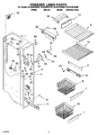 Diagram for 04 - Freezer Liner Parts