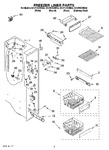Diagram for 04 - Freezer Liner Parts