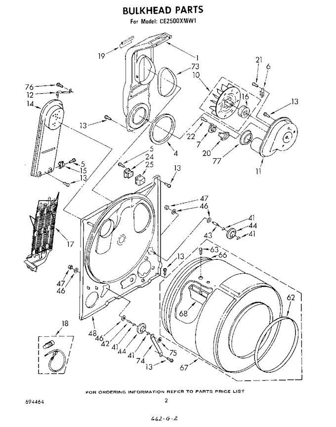 Diagram for GCE2500XMW1