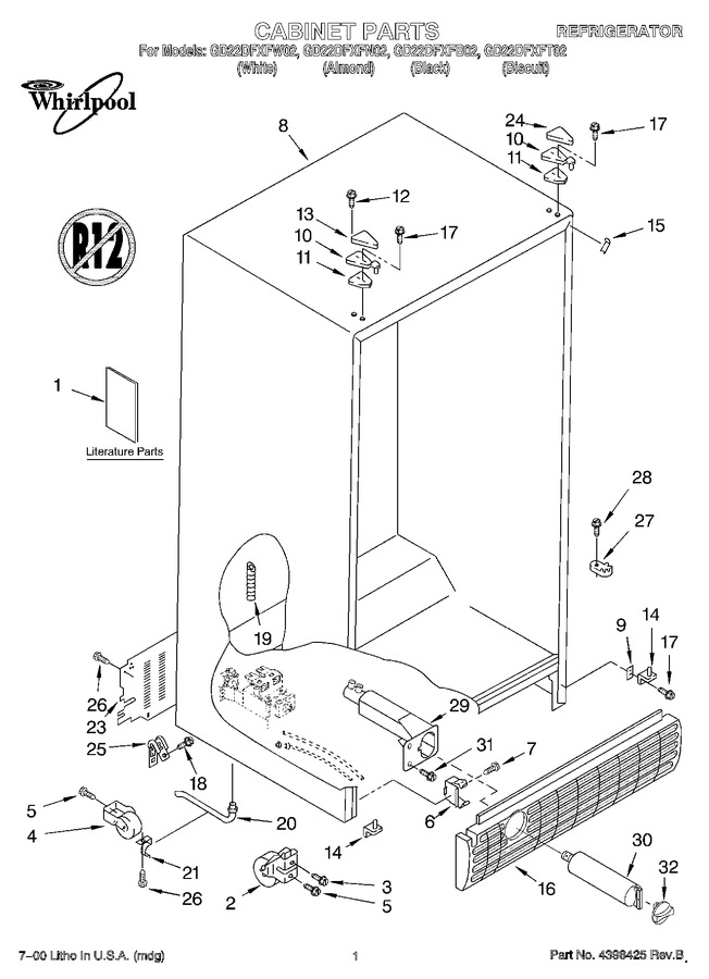 Diagram for GD22DFXFW02