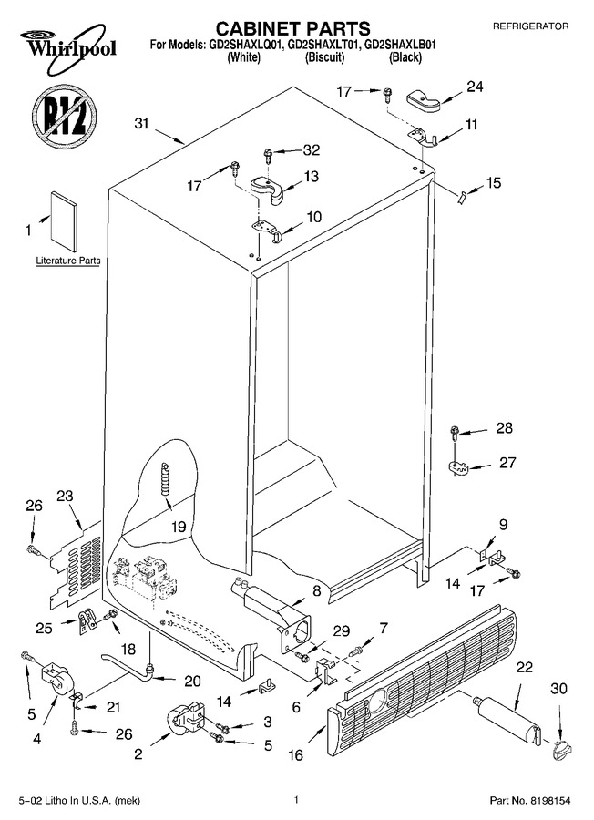 Diagram for GD25SHAXLT01
