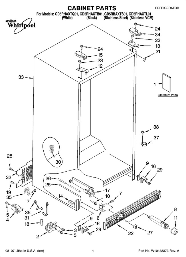 Diagram for GD5RHAXTL01