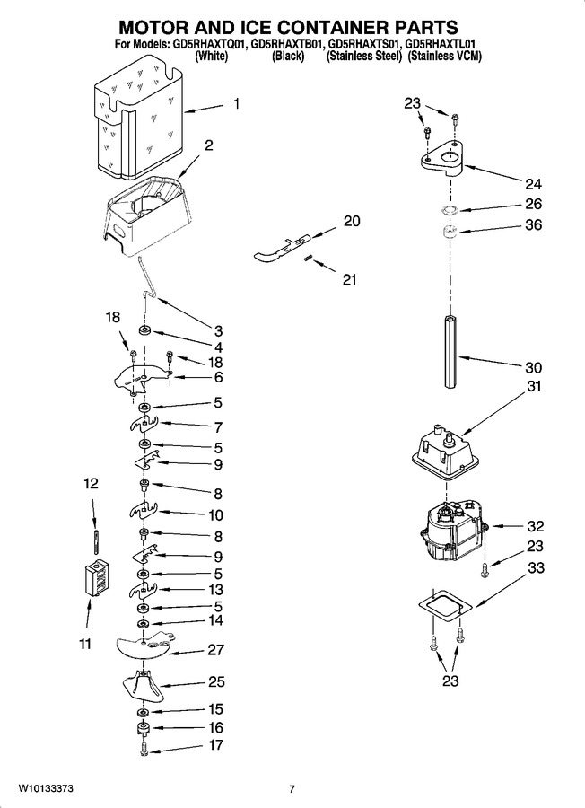 Diagram for GD5RHAXTL01