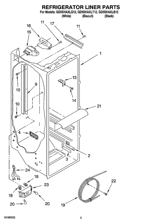 Diagram for GD5SHAXLB12