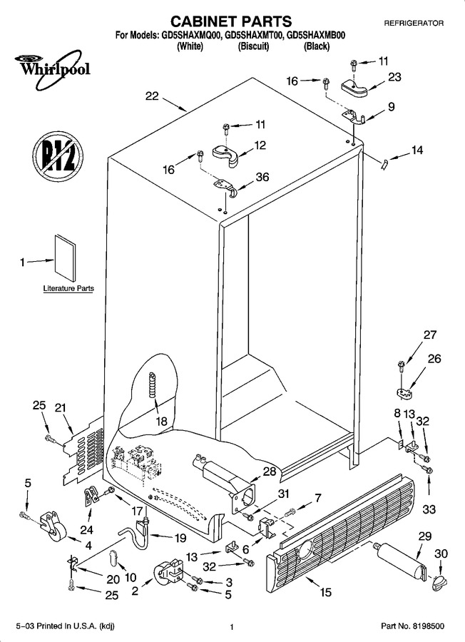 Diagram for GD5SHAXMB00