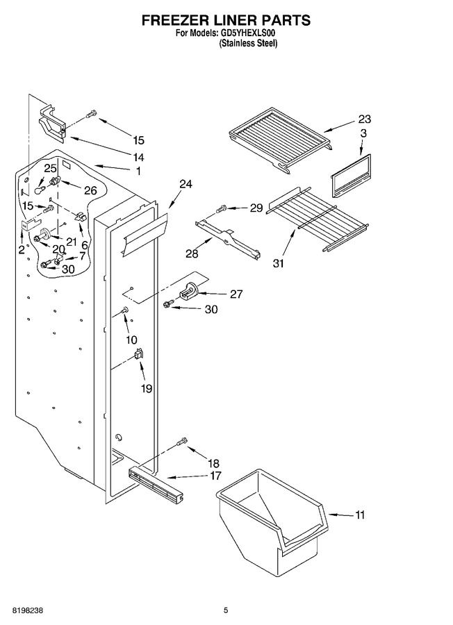 Diagram for GD5YHEXLS00