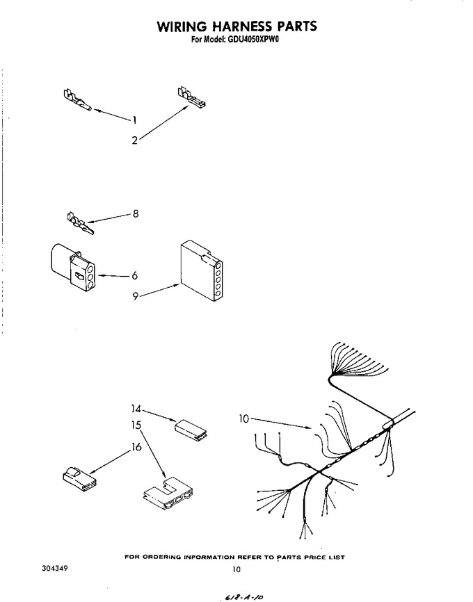 Diagram for GDU4050XPW0