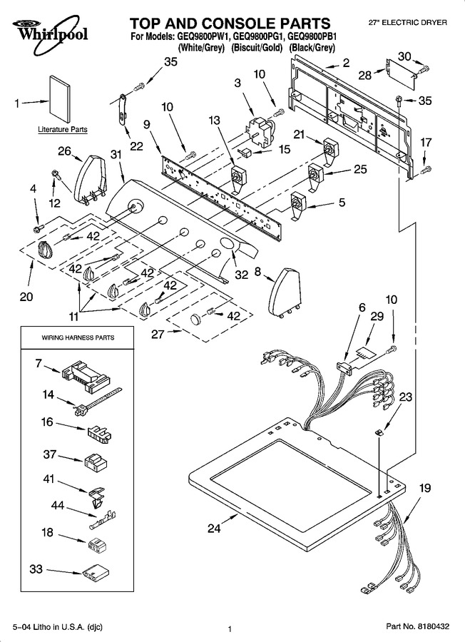 Diagram for GEQ9800PW1