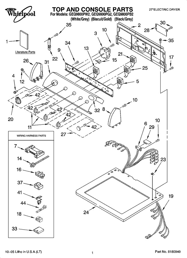 Diagram for GEQ9800PB2