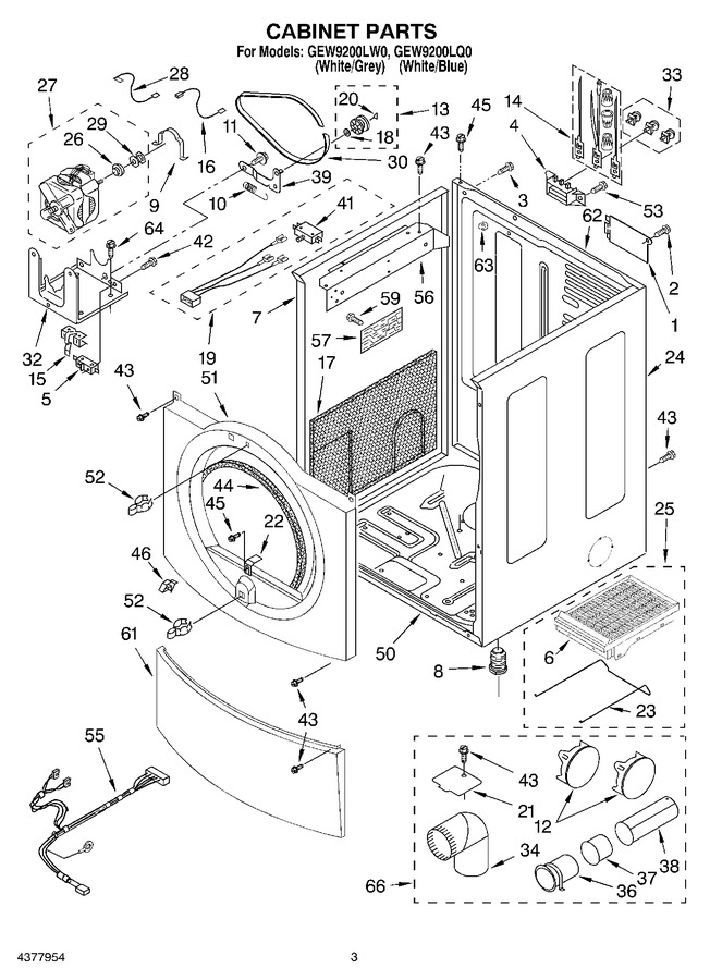 Diagram for GEW9200LW0