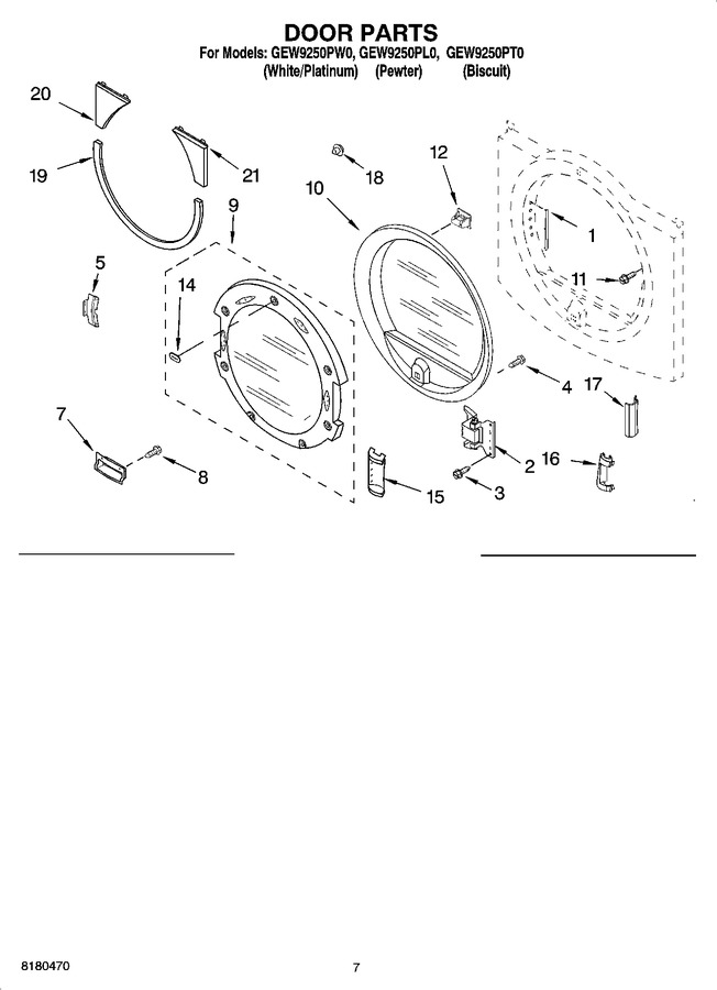 Diagram for GEW9250PT0