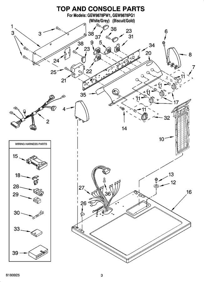 Diagram for GEW9878PW1