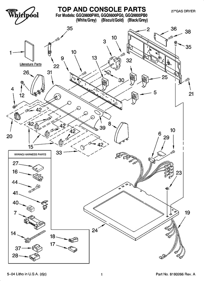 Diagram for GGQ9800PB0