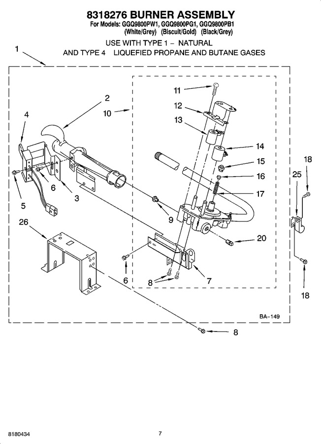 Diagram for GGQ9800PW1
