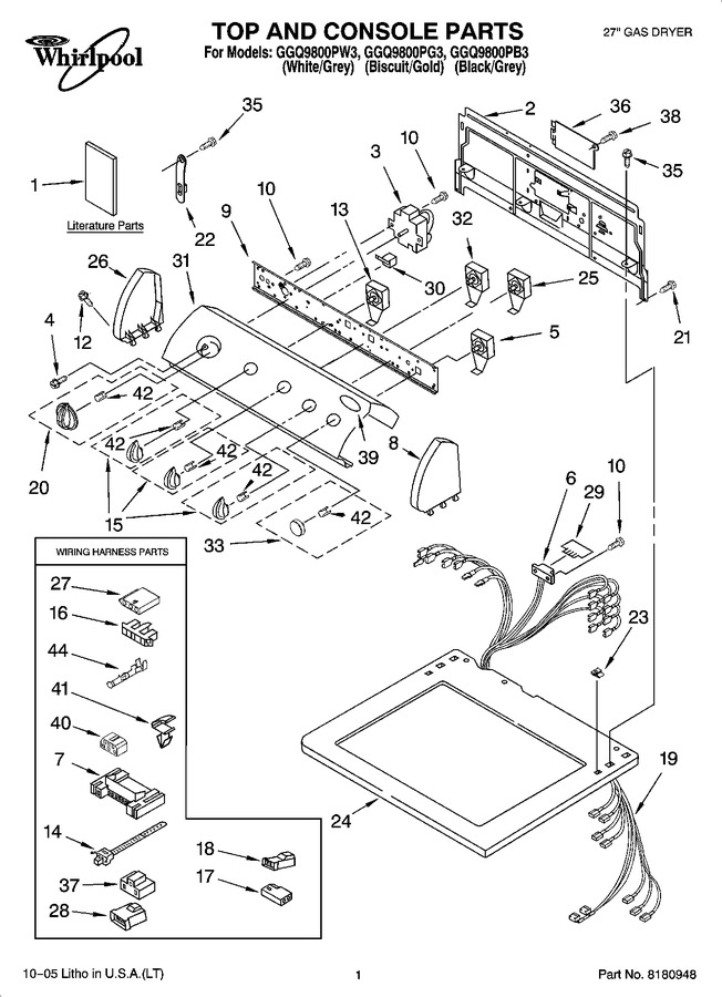 Diagram for GGQ9800PG3