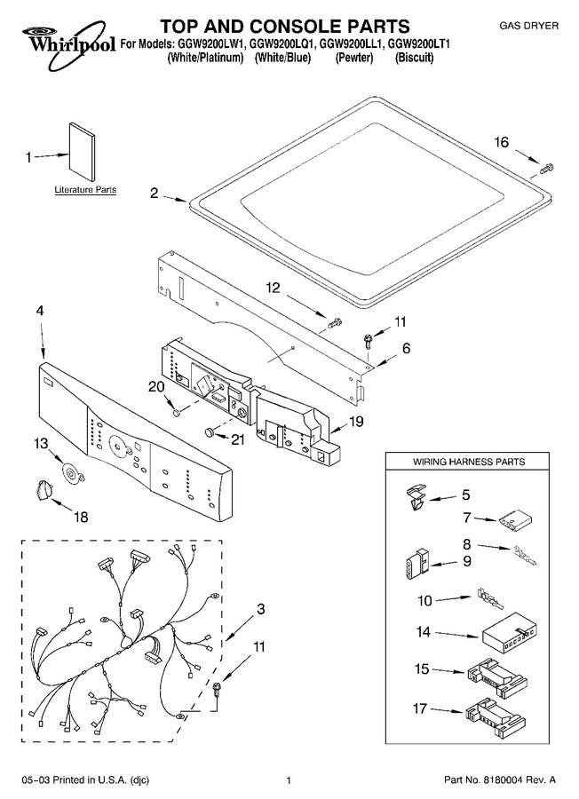 Diagram for GGW9200LW1