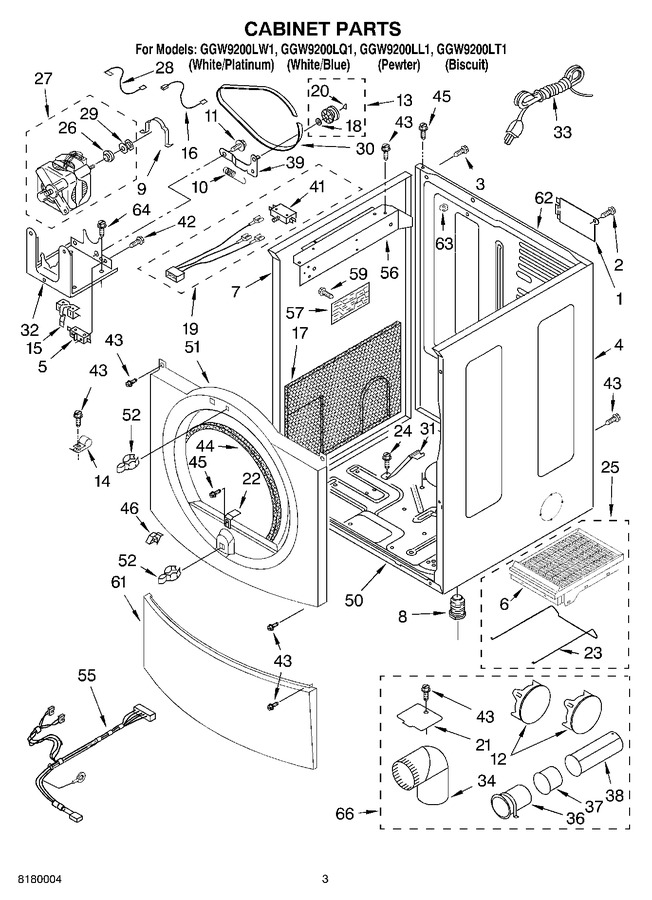 Diagram for GGW9200LL1