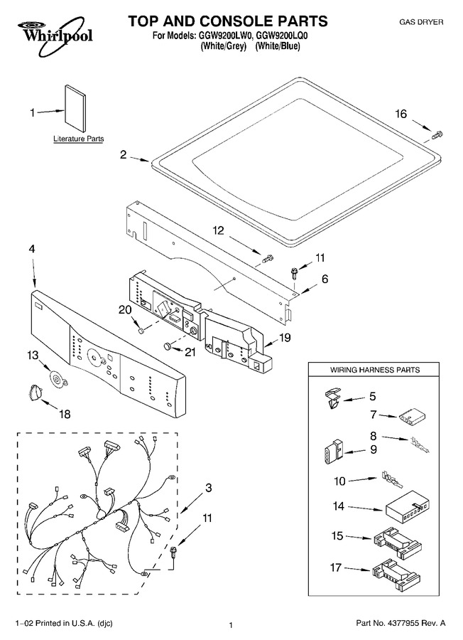 Diagram for GGW9200LQ0