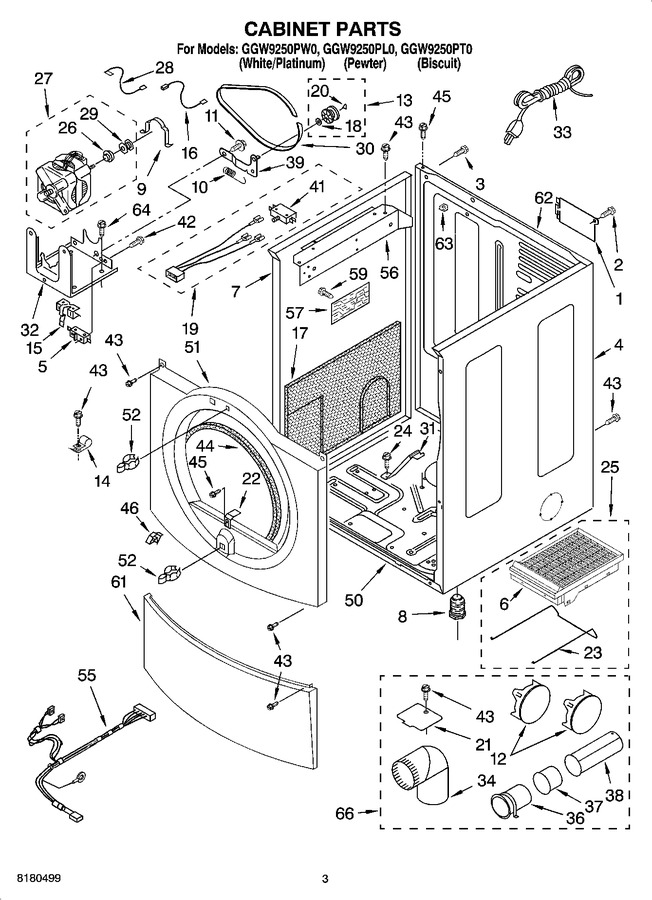 Diagram for GGW9250PW0