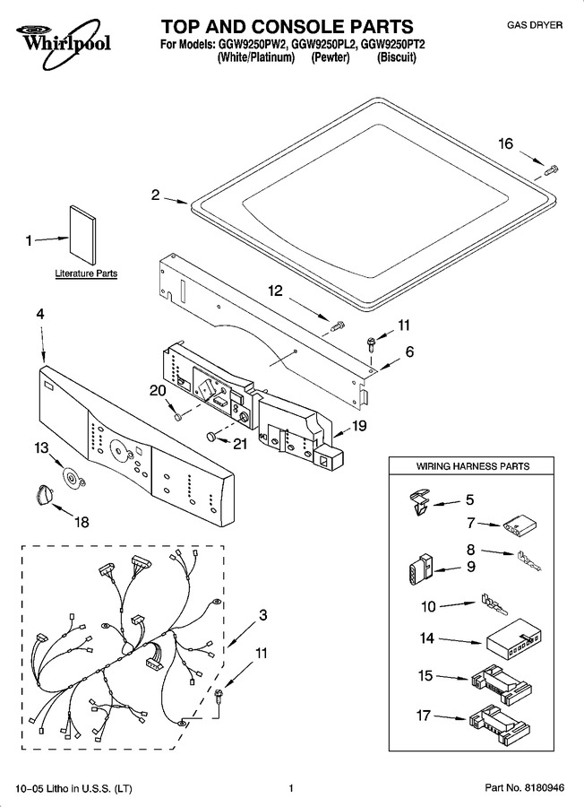 Diagram for GGW9250PL2