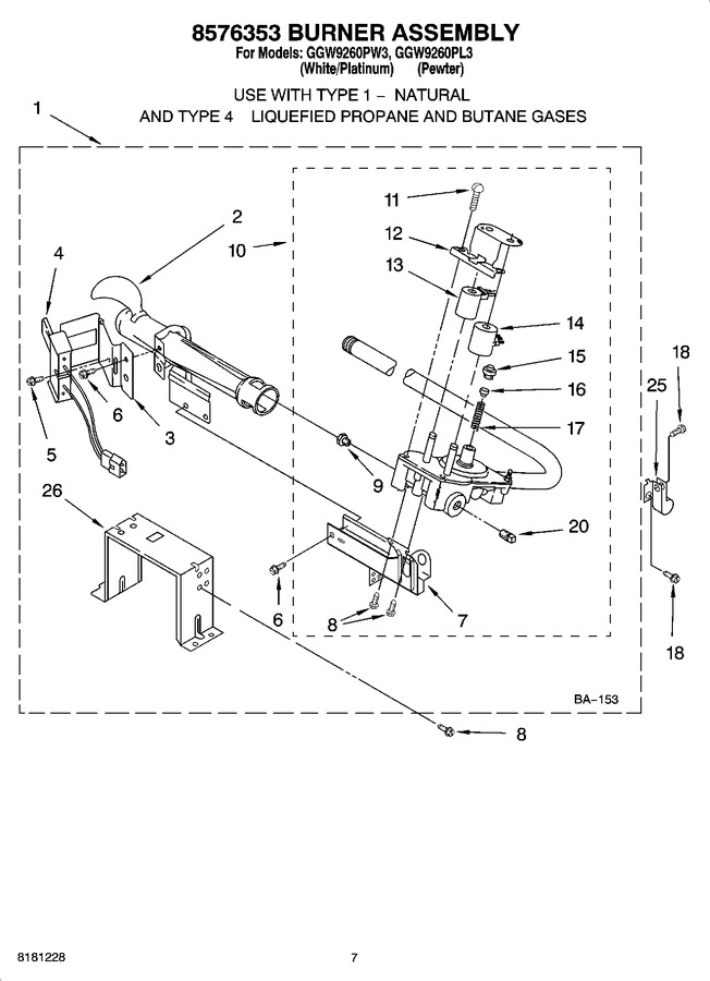 Diagram for GGW9260PL3