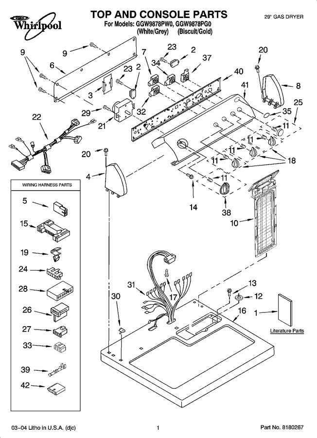 Diagram for GGW9878PW0