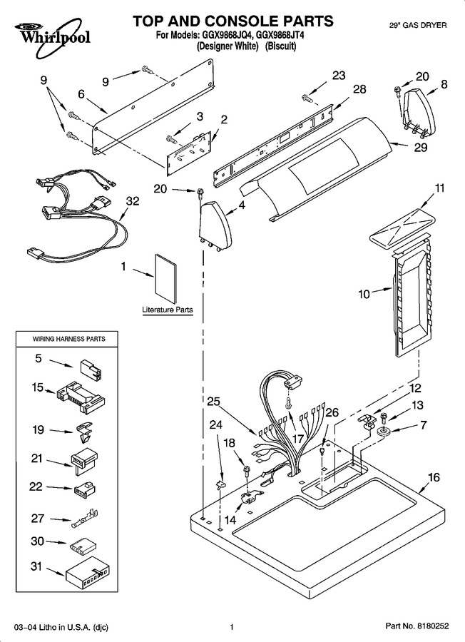 Diagram for GGX9868JT4