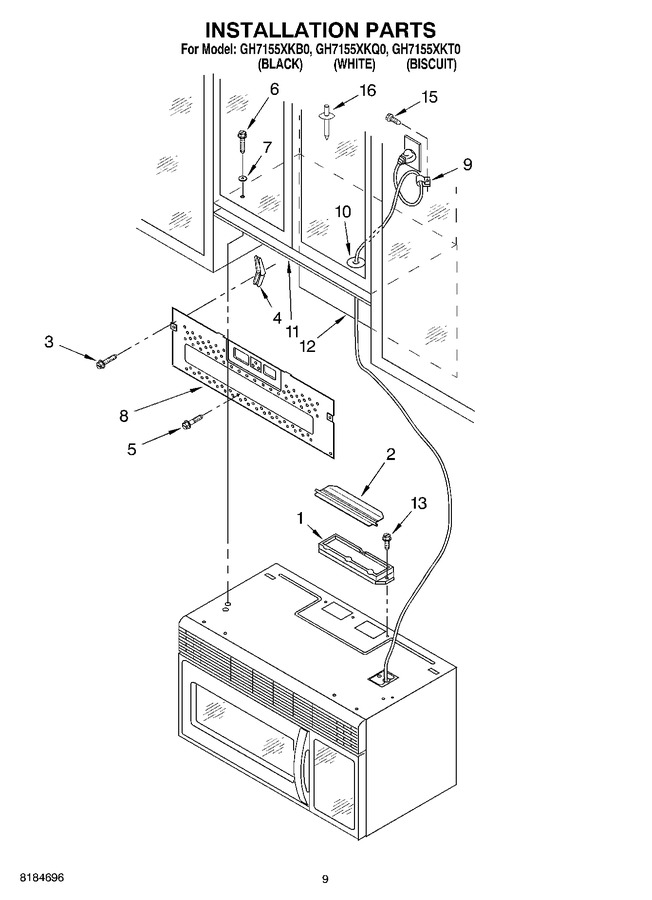 Diagram for GH7155XKT0