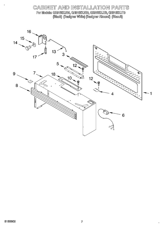 Diagram for GH8155XJB0