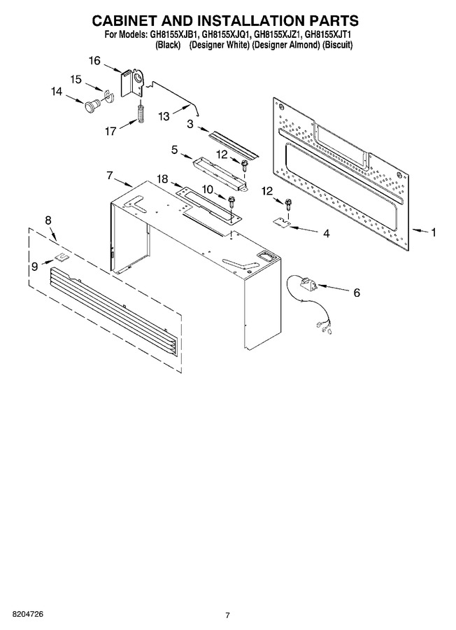 Diagram for GH8155XJZ1