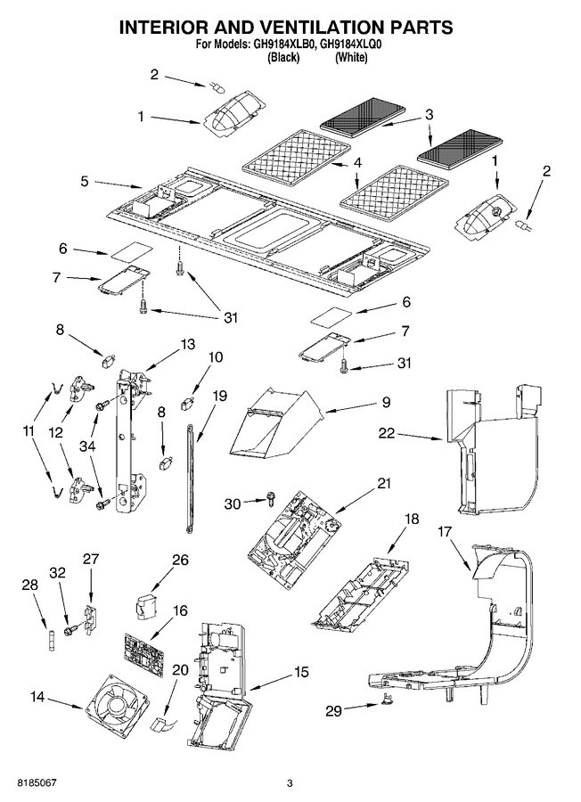 Diagram for GH9184XLB0