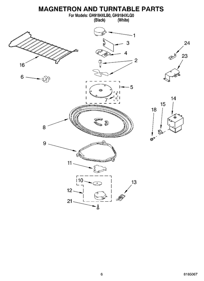 Diagram for GH9184XLB0