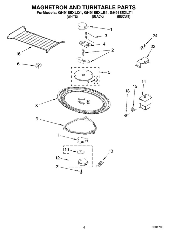 Diagram for GH9185XLT1