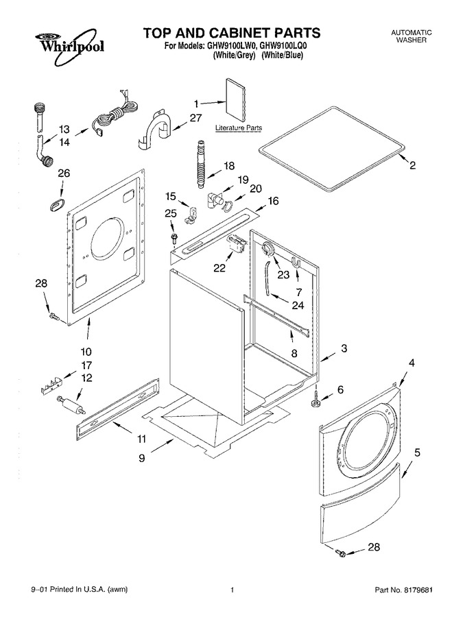 Diagram for GHW9100LQ0