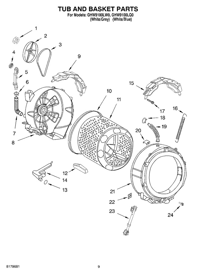 Diagram for GHW9100LQ0